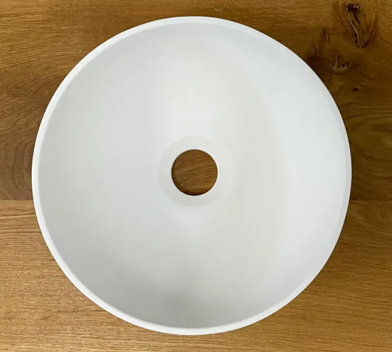 Умивалник Solid S, малък, от Solid Surface, кръгъл, 25 x 25 x 11 см, матово бял, 1208953272