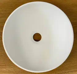 Умивалник Solid S, малък, от Solid Surface, кръгъл, 30 x 30 x 11 см, матово бял, 1208953273