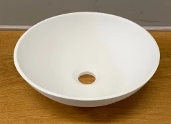 Умивалник Solid S, малък, от Solid Surface, кръгъл, 30 x 30 x 11 см, матово бял, 1208953273