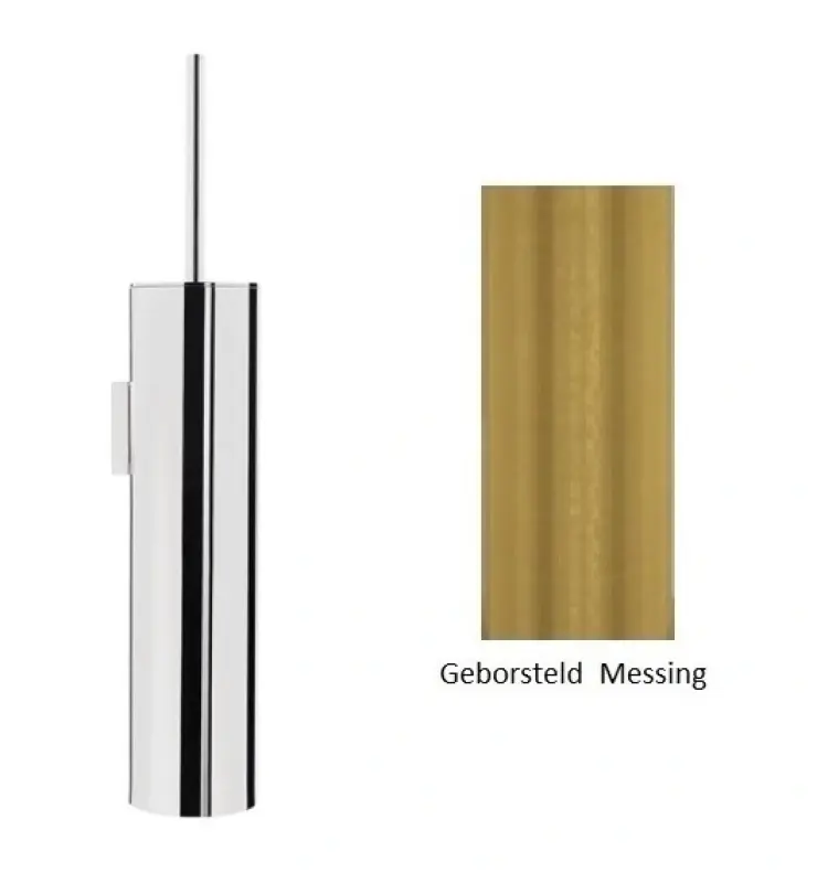 Водна революция комплект за тоалетна четка за стена от четкан месинг