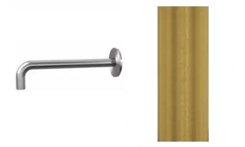 Waterevolution Flow излив за вана 15см сатенено месинг T167115LE