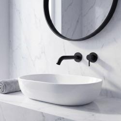 SB Round вграден смесител за умивалник мат черен - 102mm