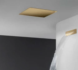 Вграден душ за дъжд SB Square 380x380mm Бронзово покритие PVD