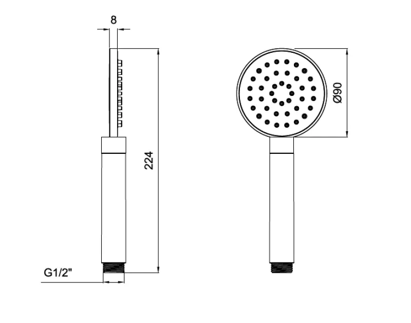 SB Rubinetterie Universale комплект ръчен душ с маркуч и закачалка от четкан месинг, златен PVD 1208953551