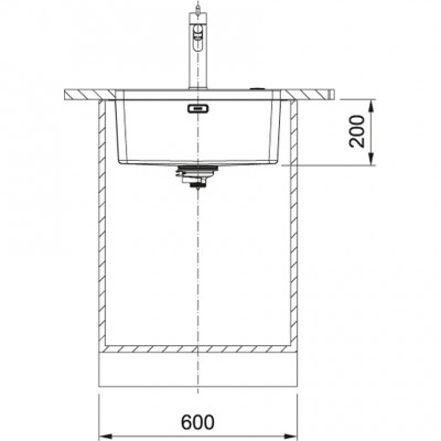 Franke Mythos MYX 110.50 Иноксова мивка 50x40cm за вграждане под плота 122.0638.199