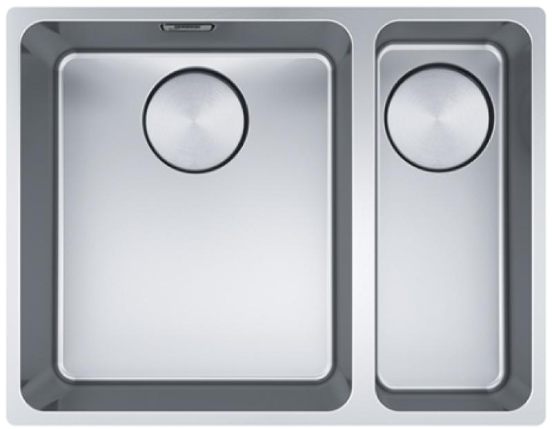 Franke Mythos MYX 160.34.16 BL Иноксова1,5 мивка за монтаж под плота 34+16cm 122.0638.273