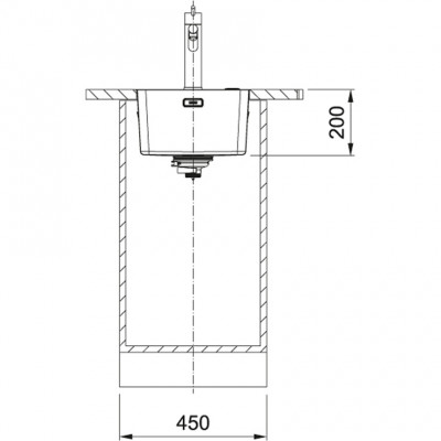 Franke Mythos MYX 210.34 Иноксова мивка 34x40cm плосък монтаж 127.0638.274