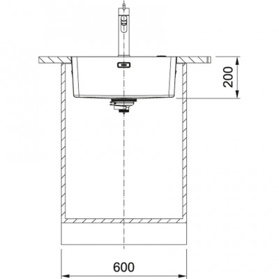 Franke Mythos MYX 210.50 Иноксова мивка 50x40cm, плосък монтаж 127.0638.276