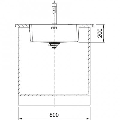 Franke Mythos MYX 210.55 Иноксова мивка 55x40cm, плосък монтаж 127.0638.277
