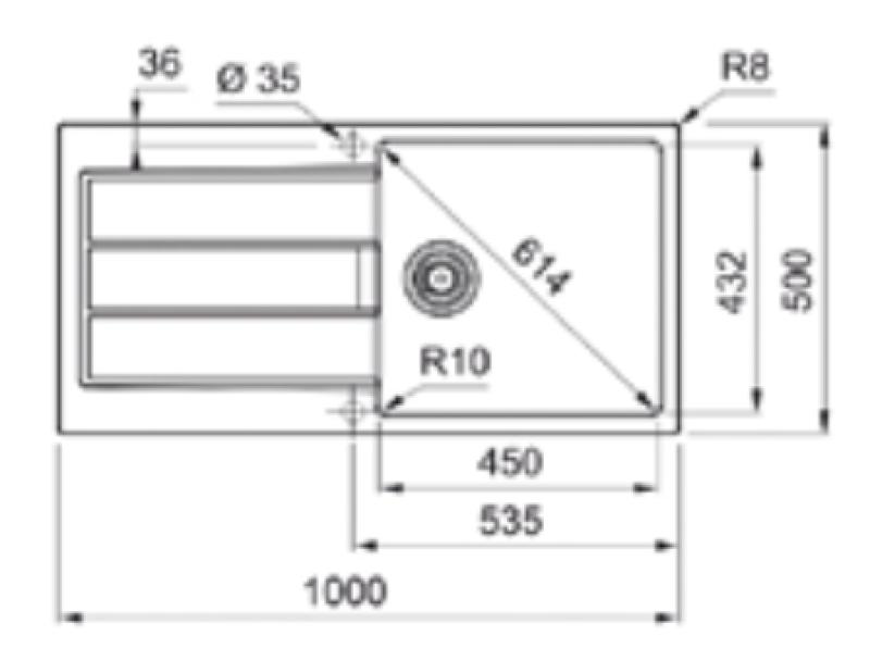 Franke Sirius 2 S2D 611 пластмасова мивка с бял сифон за повърхностен монтаж 100x50 143.0634.551