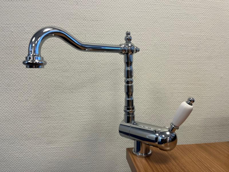 PB Vintage Носталгичен кухненски смесител, прозоречен кран, сгъваем, хром 1208953755