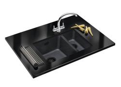 Franke Black Синтетична черна мивка 16x41cm за монтаж отдолу 1208953775