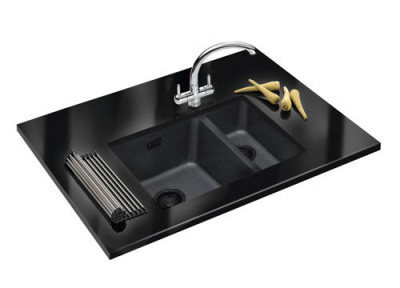 Franke Black Синтетична черна мивка 16x41cm за монтаж отдолу 1208953775