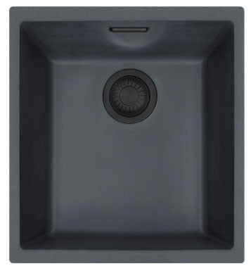 Franke Black Синтетична черна мивка 34x41cm, монтаж под плота 1208953776