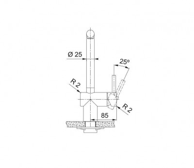 Franke Atlas Neo Кухненски смесител с въртящ се чучур, pvd четкана мед 115.0628.204