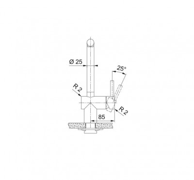 Franke Atlas Neo Кухненски смесител с издърпващ се чучур, pvd gun metal 115.0628.210