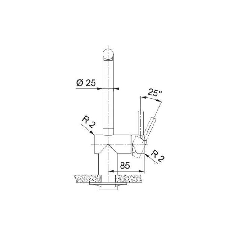 Franke Atlas Neo Меден кухненски смесител с издърпващ се чучур, pvd мед 115.0628.208