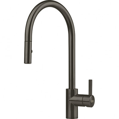 Franke Eos Neo Кухненски смесител с издърпваща се душ глава, pvd gun metal 115.0628.256