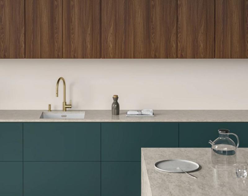 Franke Eos Neo Златен кухненски смесител с издърпващ се душ, pvd gold 115.0681.244