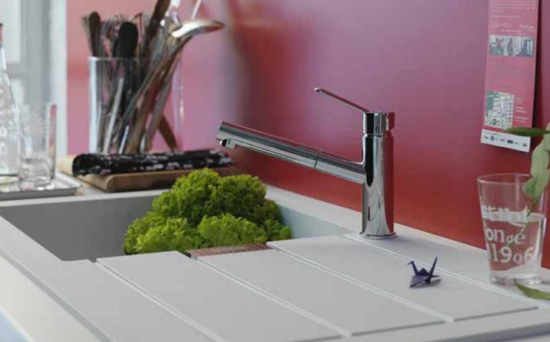 Franke Sirius 2 S2D 651 пластмасова 1,5 половинчата мивка с бял дренаж за повърхностен монтаж 100x50 143.0634.555