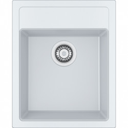 Franke Sirius 2 S2D 610.40 бял пластмасов мивкa 43x53cm за монтаж с отвор за чешма 114.0568.054