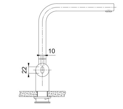Franke Atlas Neo Сензорен кухненски смесител с въртящ се чучур, inox 115.0625.489