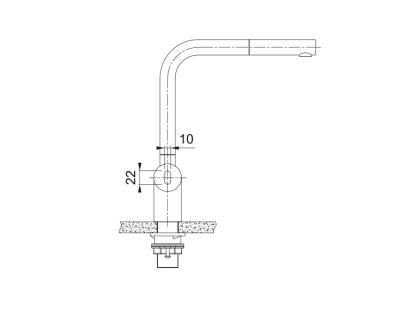 Franke Atlas Neo Сензорен кухненски смесител с издърпващ се чучур, inox 115.0625.523