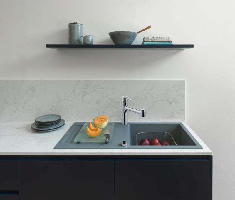 Franke Centro Кухненски смесител с издърпващ се душ, хром 115.0600.131