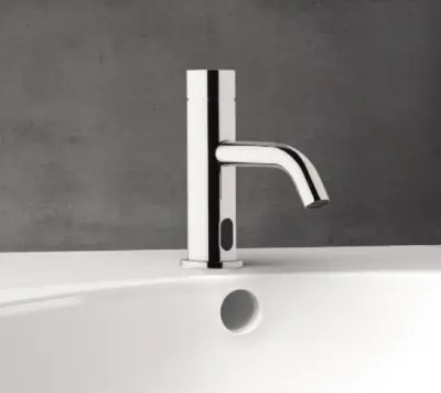 Waterevolution Flow електронна смесителна батерия за умивалник, инфрачервена, на батерии, хром T110EB01