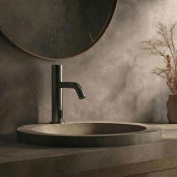 Waterevolution Flow електронен кран за умивалник с инфрачервен сензор на батерии Gun Metal T110GME