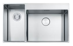Franke Box Center BWX220-54-27 Иноксова мивка вдясно с дъска за рязане, комплект ножове и метална кошница 86x51cm 127.0587.644