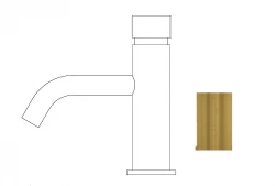 Waterevolution Flow Фонтанен кран самозатварящ се, изчистен месинг T110TPLE