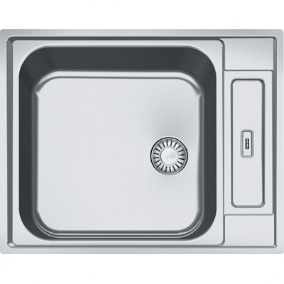 Franke Argos AGX 210 Иноксова мивка 10см плитка, плосък монтаж, 625x510, ,обратима, за хора с увреждания 127.0296.789
