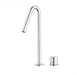 Водна Революция Flow 2-отворен смесител за мивка хром с висок излив V 120mm T1122V01
