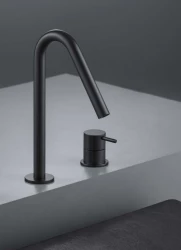 Водна революция Flow 2-дупков мивков смесител черен с висок V 120mm излив T1122VPR