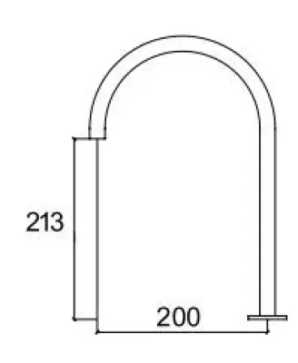 Waterevolution Flow 2-дупков мивка за баня хром с нисък U 200mm изход T1122U01