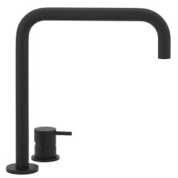 Waterevolution Flow 2-дупков смесител за мивка с висок излив 222 матово черно T122HPR