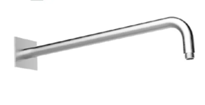 SB Square 316 стенна душова рамо кръгло 35см с квадратна розетка от масивна четкана 316 неръждаема стомана