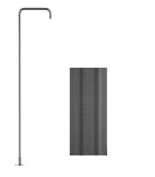 Waterevolution Flow стоящ смесител за умивалник с изпускател PVD Gun Metal T1676GME