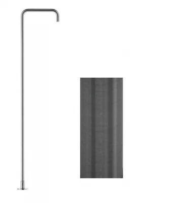 Waterevolution Flow стоящ смесител за умивалник с изпускател PVD Gun Metal T1676GME