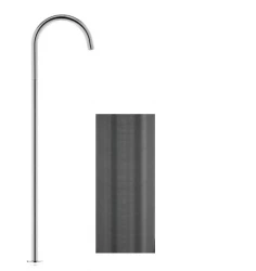 Waterevolution Flow самостоятелен смесител за умивалник с PVD Gun Metal T1677GME