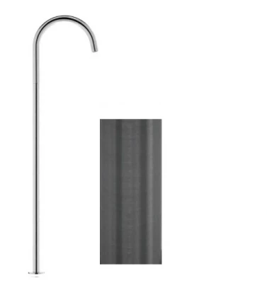 Waterevolution Flow самостоятелен смесител за умивалник с PVD Gun Metal T1677GME