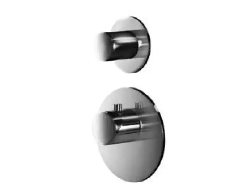 Комплект за вграждане на душ SB Round с покритие от четкан месинг PVD