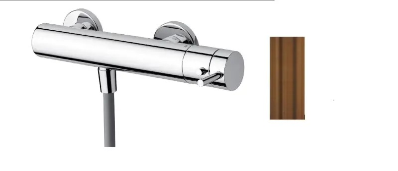 Водна революция Flow душов термостат с душов комплект PVD четкано медно покритие T140TCPE