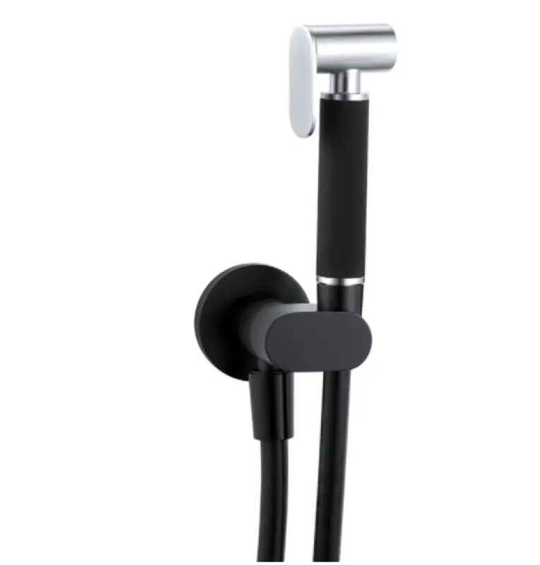 Водна революция Комплект ръчен душ за биде Flow Черен T1626PR