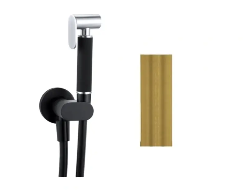 Водна революция Комплект за биде душ Flow от месинг в натурален вид T1626LE
