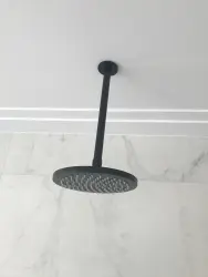 Водна революция: главен душ Flow 250mm със стандартно закрепване към тавана, напълно изработен от неръждаема стомана