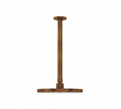Waterevolution Flow душ 250 mm с таванно свързване, матиран месинг T164225CPE