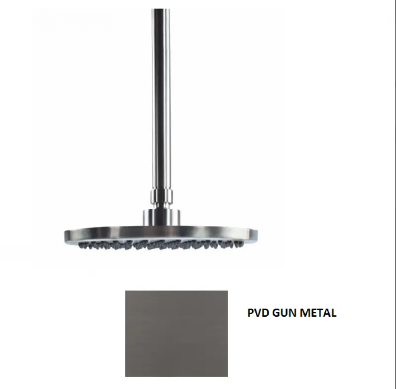 Waterevolution Flow душ за глава 250 mm с таванно свързване PVD Gun Metal T164225GME