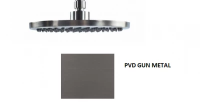 Waterevolution Flow душ глава 250mm PVD Gun Metal T164325GME